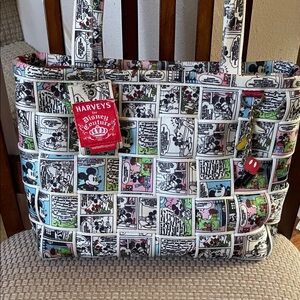 Harveys Disney Couture Mickey comics woven tote